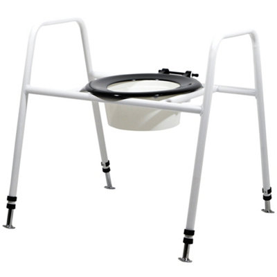 Loops Heavy-Duty Bariatric Toilet Seat And Frame With Splash Guard247Kg Capacity from B&Q
