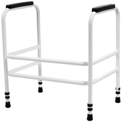 Loops Premium Height Adjustable Bariatric Toilet Frame For Enhanced Comfort And Support from B&Q