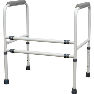 Loops Adjustable Free Standing Toilet Frame With 190Kg Capacity For Enhanced Mobility from B&Q