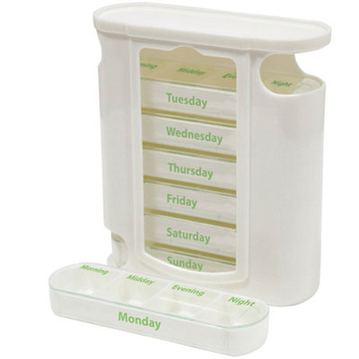 Loops Organized Weekday Pill Dispenser With 7 Compartments For Daily Medication from B&Q