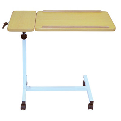 Loops Versatile Overbed Wheeled Table With Adjustable Height And Tilting Feature from B&Q