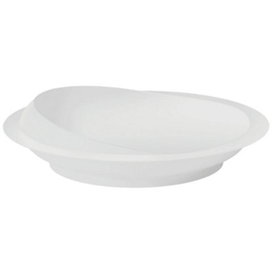 Loops Ergonomic White Plastic Scoop Plate With Suction Base For Independent Dining from B&Q