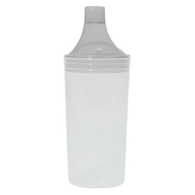 Loops Versatile Clear Sippy Cup With Dual Spouts For Liquids And Blended FoodsDishwasher Safe from B&Q