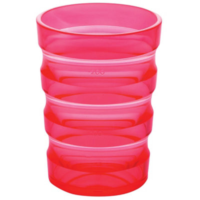 Loops Ergonomic Easy Grip Cup With Spill-Proof NozzlePink from B&Q