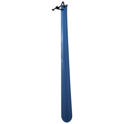 Loops Multicolor Blue Plastic Shoe Horn - 40Cm Long Shoe Remover Tool - Handheld Disability Aid - Image 2