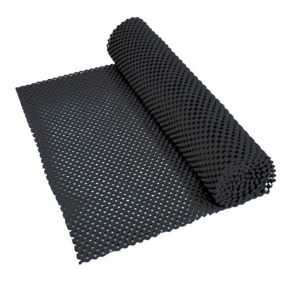 Loops 150 X 30Cm Black Anti-Slip Pvc FabricWaterproof And Customizable from B&Q