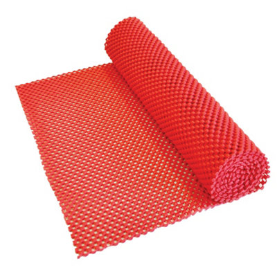 Loops 150 X 30 Cm Red Pvc Anti-Slip FabricWaterproof And Customizable from B&Q
