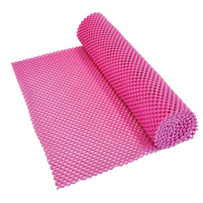 Loops Versatile 150 X 30Cm Pink Anti-Slip Pvc FabricWaterproof And Customizable from B&Q