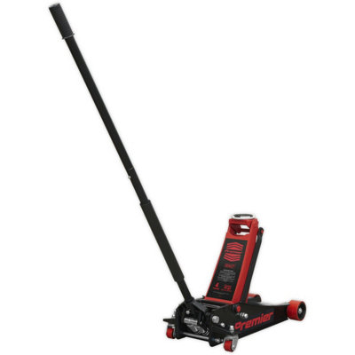 Heavy-Duty Hydraulic Trolley Jack With 4000Kg Capacity And Twin Piston Design from B&Q