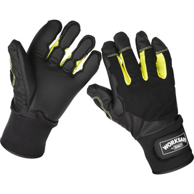 Pair Xl Anti-Vibration GlovesBreathable FabricPower Tool Impact Gloves from B&Q