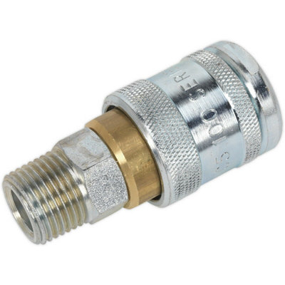 High-Performance 1/2" Bspt Male Coupling Body For Air Tools100 Psi Airflow Rate from B&Q