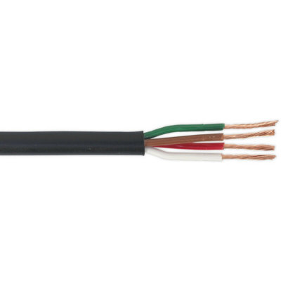 14A Thin Wall Automotive Cable30 MetresFour Core 24/0.20mmBlack