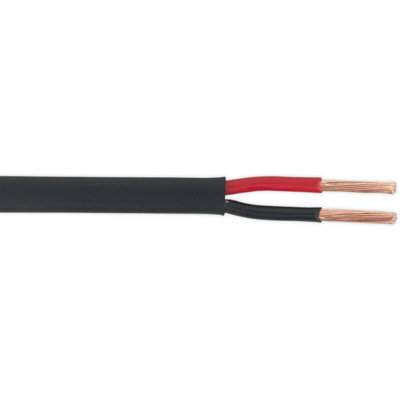 30M Flat Twin Automotive Cable17.5 AmpsThin WalledTwin Core Conductor from B&Q