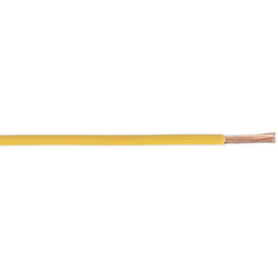 50M Yellow Automotive Cable25 AmpsThin WalledSingle Core Conductor from B&Q