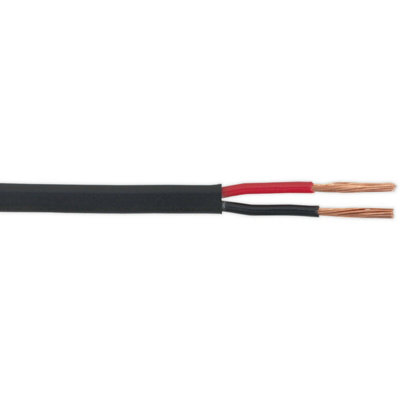 30M Flat Twin Automotive Cable8.75 AmpsThin WalledTwin Core Conductor from B&Q