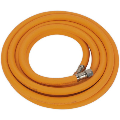  - Flexible High-Visibility Hybrid Air Hose With 1/4 Inch Bsp Unions5 Metres8mm Bore