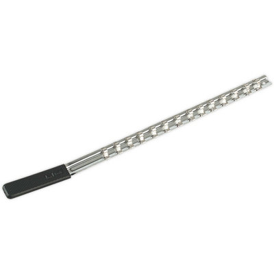  - 1/4" Square Drive Bit Holder14X Socket CapacityRetaining Rail Bar Storage