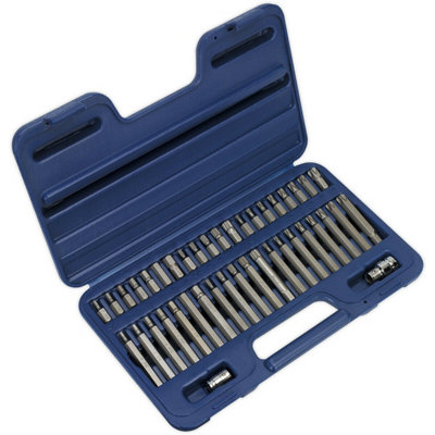B&Q 42Pc Trx-Star / Hex / Spline Socket Bit Set - 3/8" & 1/2" Square Drive Mechanic