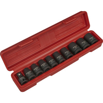  - Premium 10 Piece Trx-Star Impact Socket Set1/2" DriveDurable Chromoly Steel