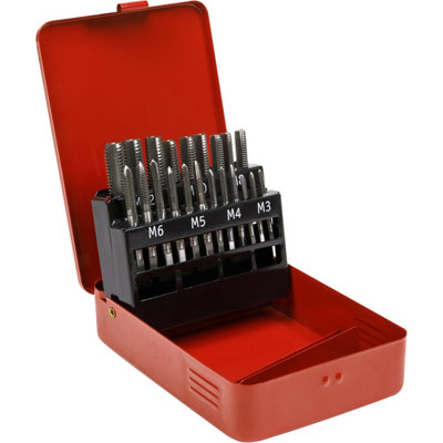 21-Piece Metric Tap Set For Precision Threading M3 To M12 from B&Q