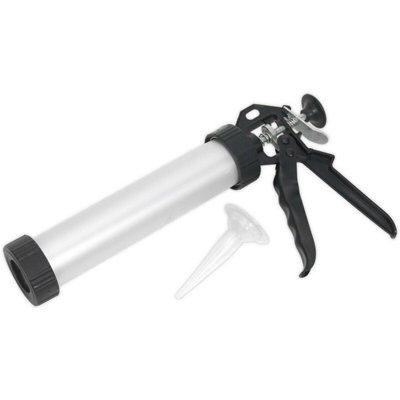 230mm Short Silicone / Caulking Sausage Gun & CartridgeSealants Applicator from B&Q