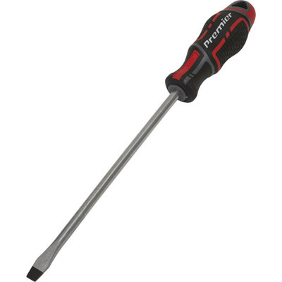 Premium Ergonomic Slotted Screwdriver 8X200mm With Magnetic Tip For Precision Work from B&Q