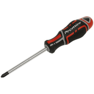  - Premium Pozi Screwdriver 2 X 100mm With Magnetic Tip And Ergonomic Grip