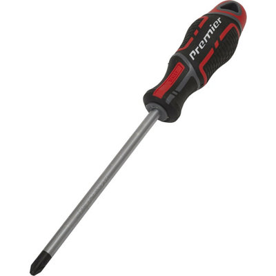 Premium Pozi Screwdriver 3 X 150mm With Magnetic Tip And Ergonomic Grip from B&Q
