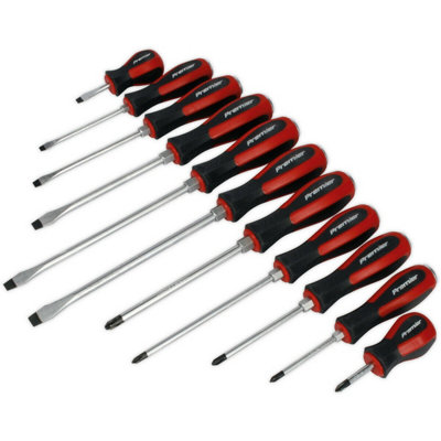 Comprehensive 11-Piece Hammer Through Screwdriver Set With Durable Steel Construction from B&Q