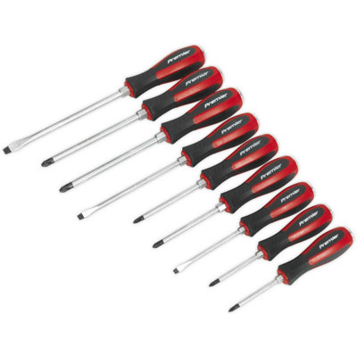 9 Pack Hammer Through Screwdriver SetHardened Steel Hammer Strike Chisel from B&Q