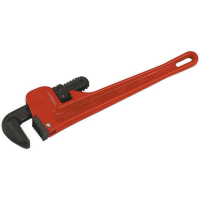 350mm Cast Steel Pipe Wrench With Durable Carbon Steel Jaws For Professional Use from B&Q