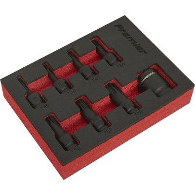  - 8 Piece Impact Trx-Star Socket Bit Set3/8" Sq DriveCorrosion Resistant