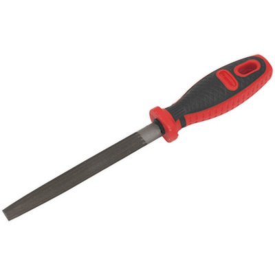 B&Q 150Mm Half Round Engineers File With Comfort Grip - Coarse Double Cut Tool For Precision Work