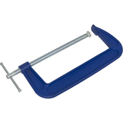 250mm Heavy Duty Forged G-Clamp With Swivel Tip For Precision Clamping from B&Q