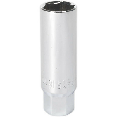 Loops 16Mm Thin Walled Spark Plug Walldrive Socket - 3/8" Sq Drive - 63Mm Length - Image 3