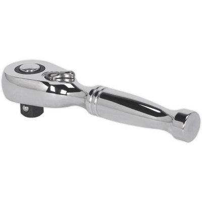  - Compact 48-Tooth Pear-Head Ratchet Wrench3/8 Inch Drive With Flip Reverse