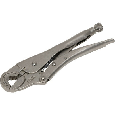 235mm Round Jaw Locking Pliers With 35mm CapacityDurable Chrome Molybdenum Construction from B&Q