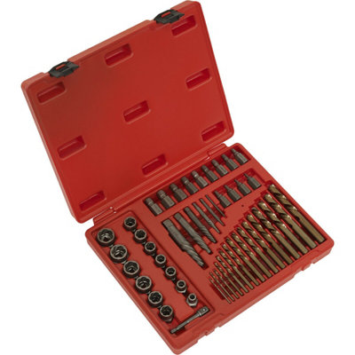 49 Piece Master Extractor SetScrew Bolt & Nut ExtractionStorage Case from B&Q