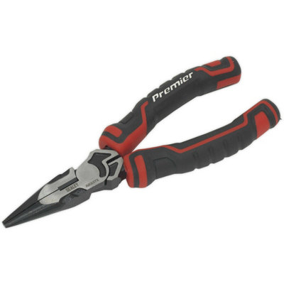 160mm Long Nose PliersHigh LeverageSerrated JawsCorrosion Resistant from B&Q