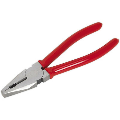 175mm Combination PliersDrop Forged Steel30mm Jaw CapacitySerrated Jaws from B&Q