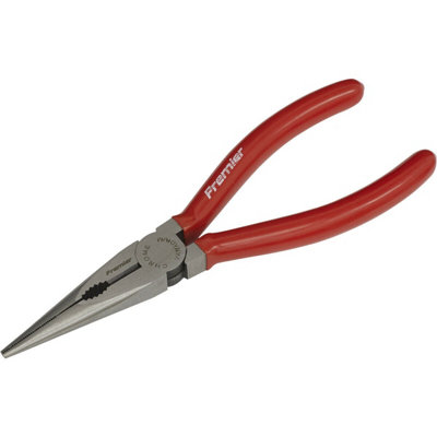 170mm Long Nose PliersDrop Forged Steel45mm Jaw CapacitySerrated Jaws from B&Q
