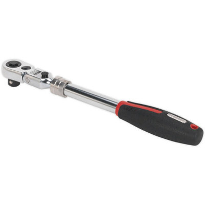 Versatile Extendable Ratchet Wrench With Locking Flexi-Head And 72-Tooth Precision from B&Q