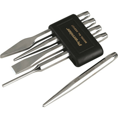 High-Quality 5 Piece Punch & Chisel SetDurable Chrome Vanadium Steel from B&Q