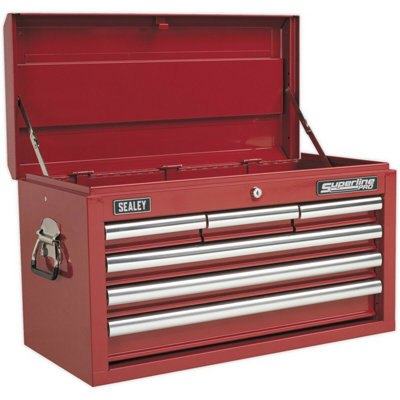  - Red 6 Drawer Tool ChestLockable Storage Unit For Heavy-Duty Use
