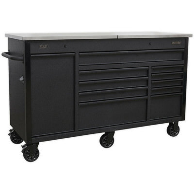  - Heavy-Duty 10 Drawer Tool Chest & Power Tool Charging StationUk Mains Supply