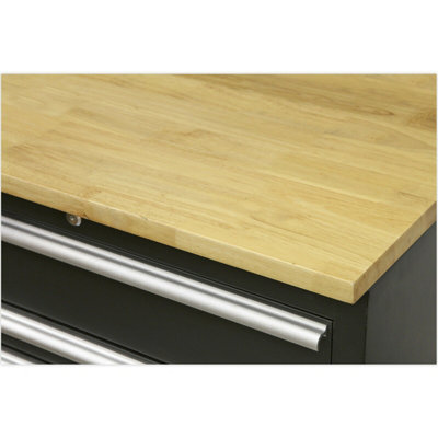 Loops Unisex Multicolor 1550Mm Hardwood Worktop For Ys02602 & Ys02604 Modular Floor Cabinets Small - Image 3