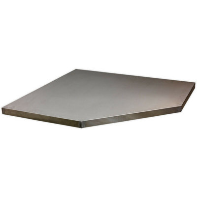  - 865mm Stainless Steel Worktop For Modular Corner Cabinets