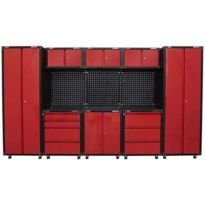 Heavy Duty Modular Garage Storage System3.3M Workshop Cabinets For Ultimate Organization from B&Q