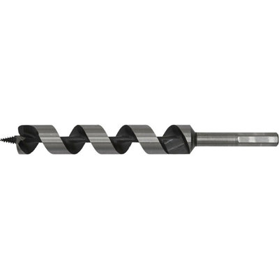 High-Performance 25 X 235mm Hardened Auger Drill Bit With Hexagonal Shank For Woodworking from B&Q