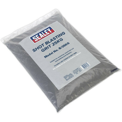 25Kg Shot Blasting Grit Bulk BagPremium Steel Abrasive For Sandblasting Applications from B&Q